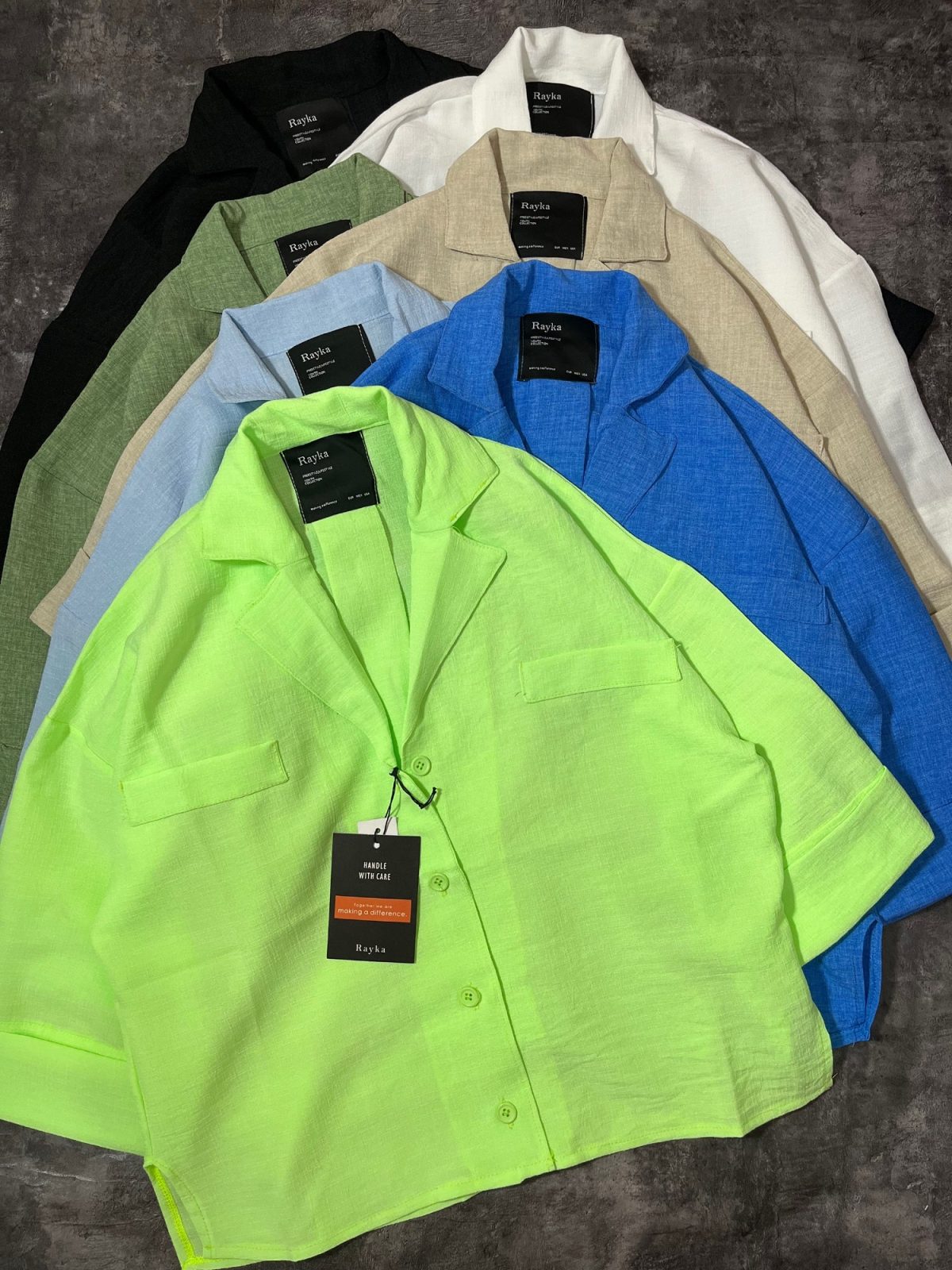 شومیز شانتون رنگی رایک(3022) - Image 3