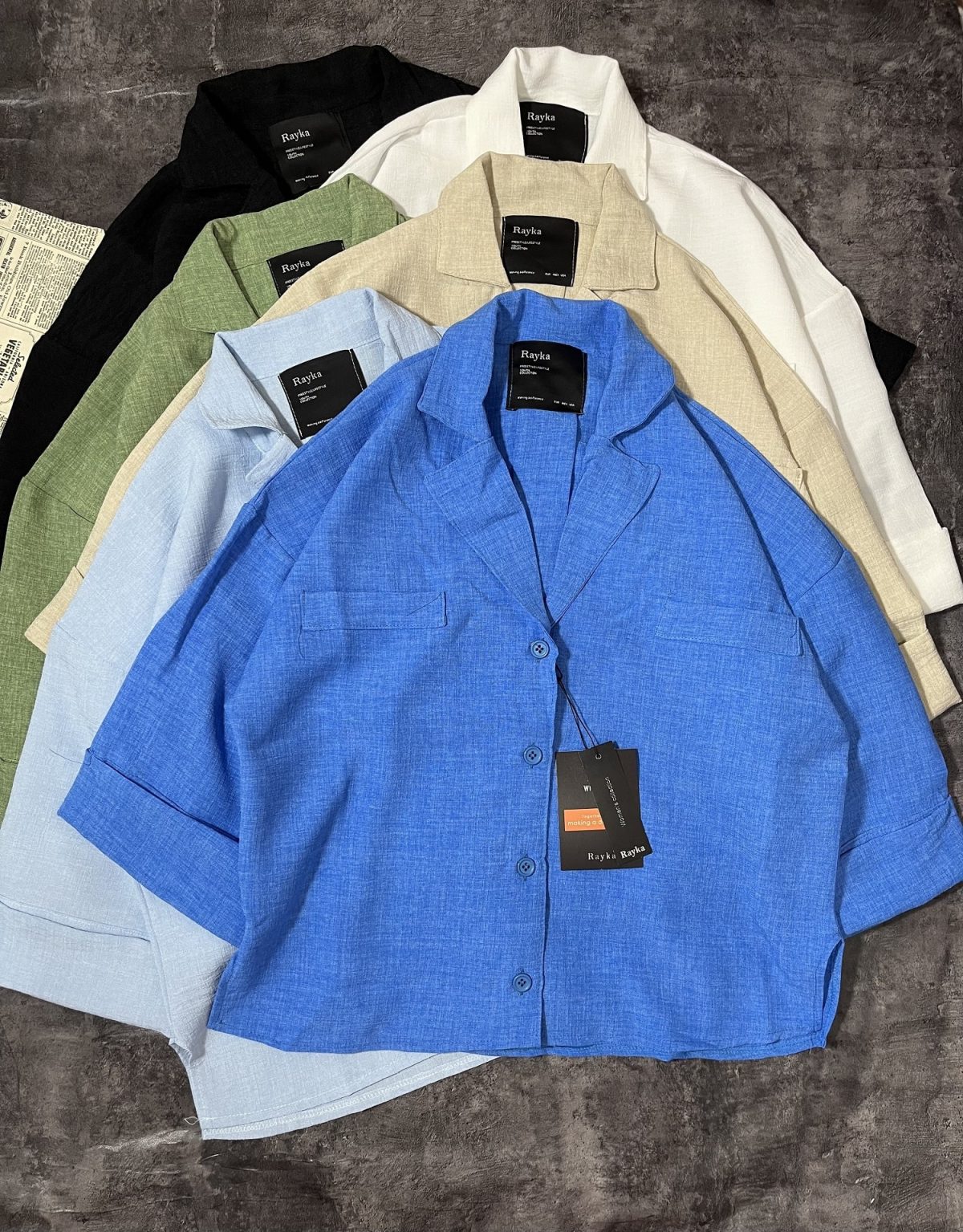 شومیز شانتون رنگی رایک(3022) - Image 4