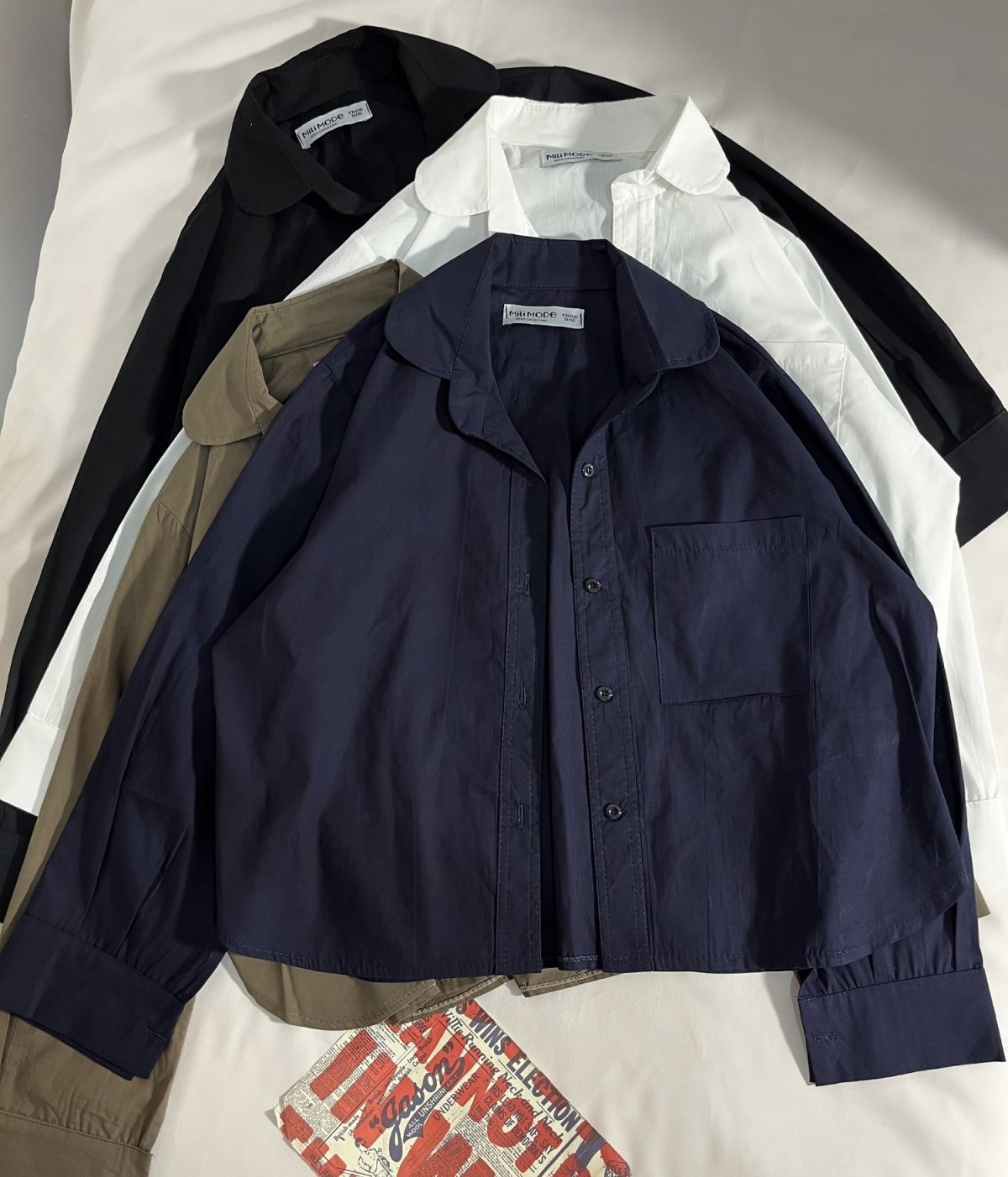 شومیز تک جیب پوپلین م(3024) - Image 4