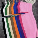 پیراهن رومی بند نازک بغل باز(3037)