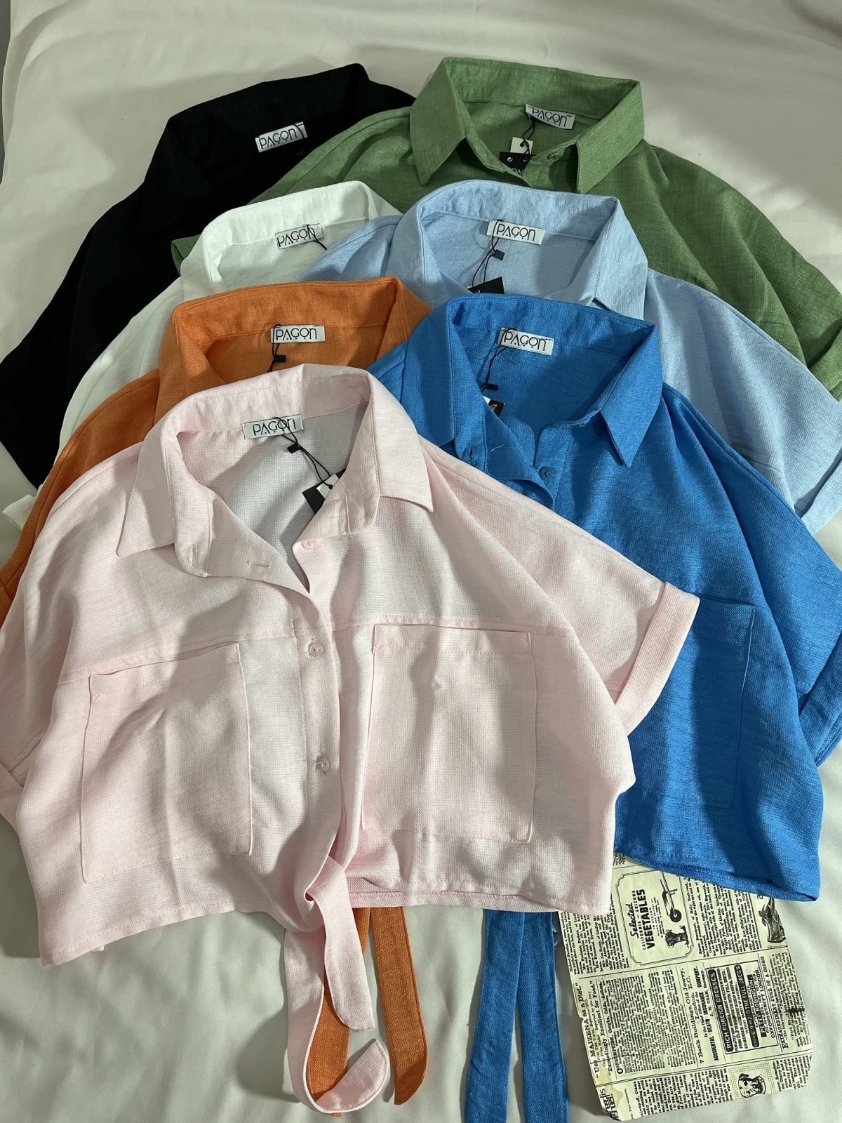 شومیز گره ای پاستیلی پ(3044) - Image 3