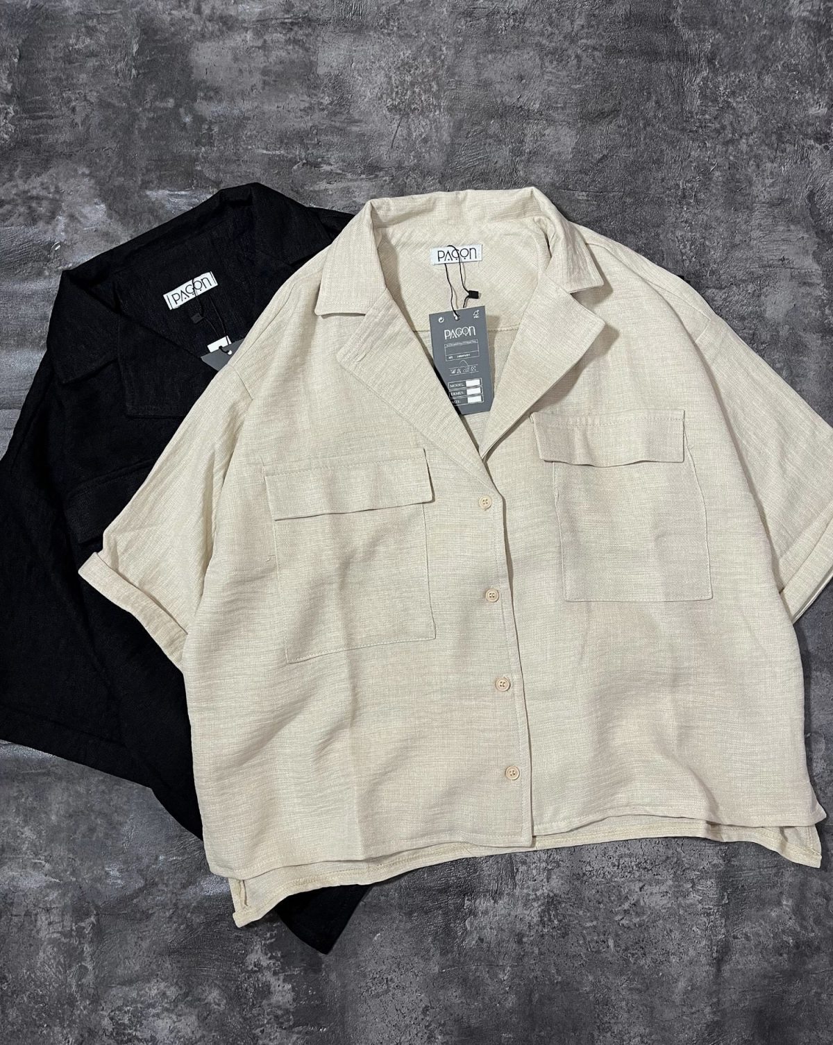 شومیز یقه E پاستیلی پ(3052) - Image 5