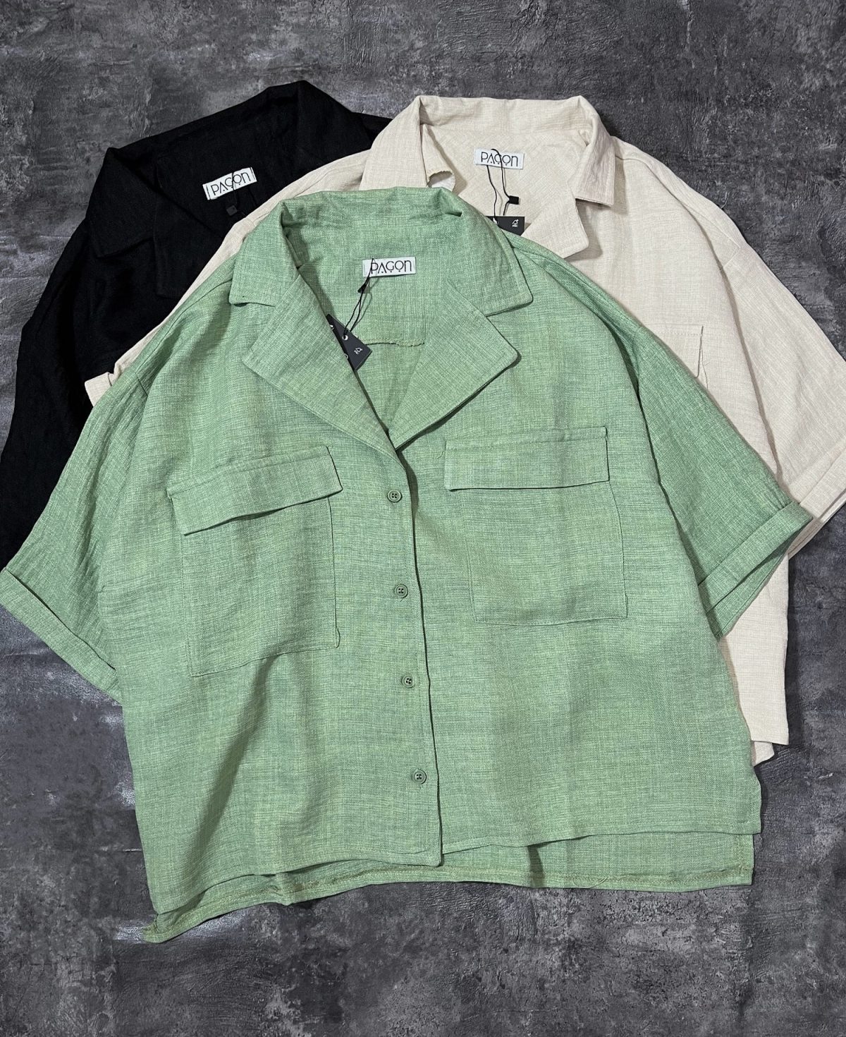 شومیز یقه E پاستیلی پ(3052) - Image 4