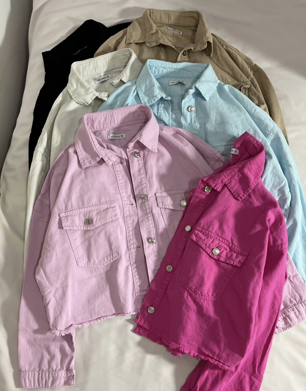 شومیز کتان نازک پاستیلی(3053) - Image 2