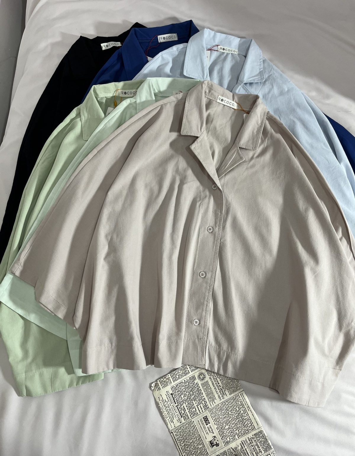 شومیز باکسی پاستیلی ر(3056) - Image 3