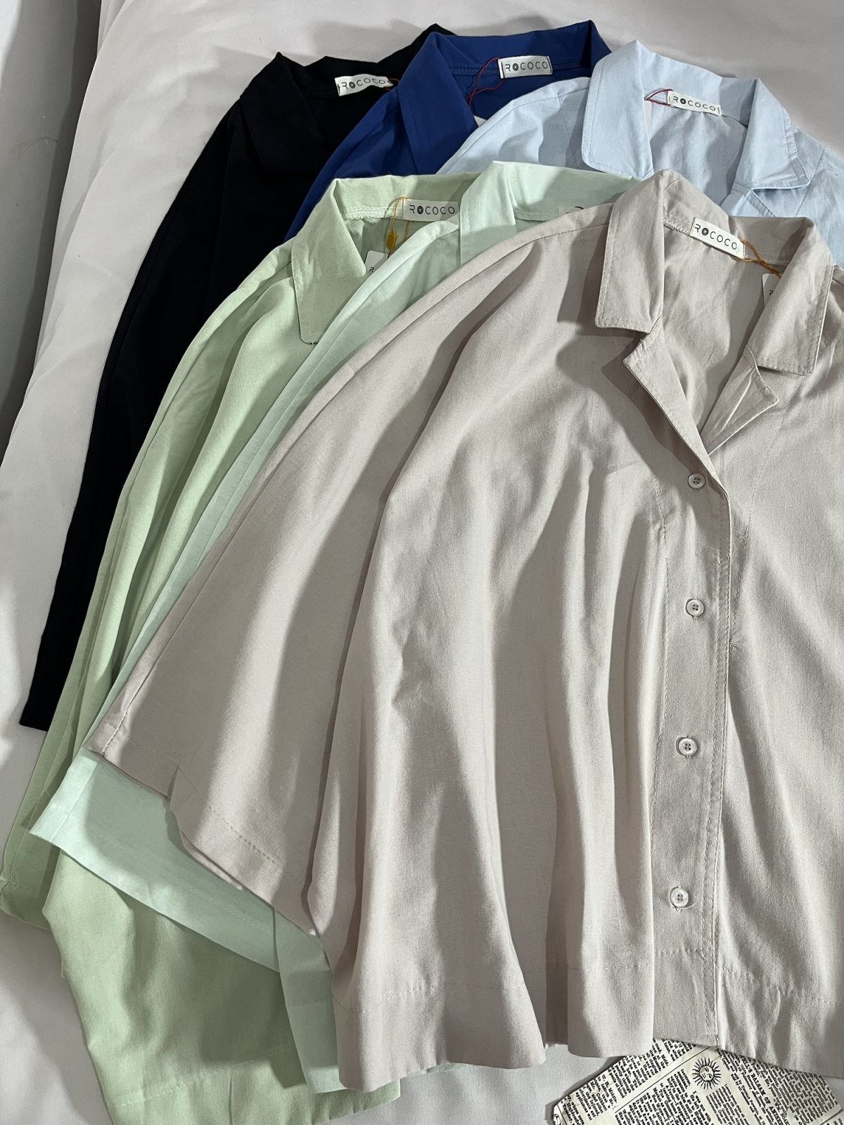 شومیز باکسی پاستیلی ر(3056) - Image 4