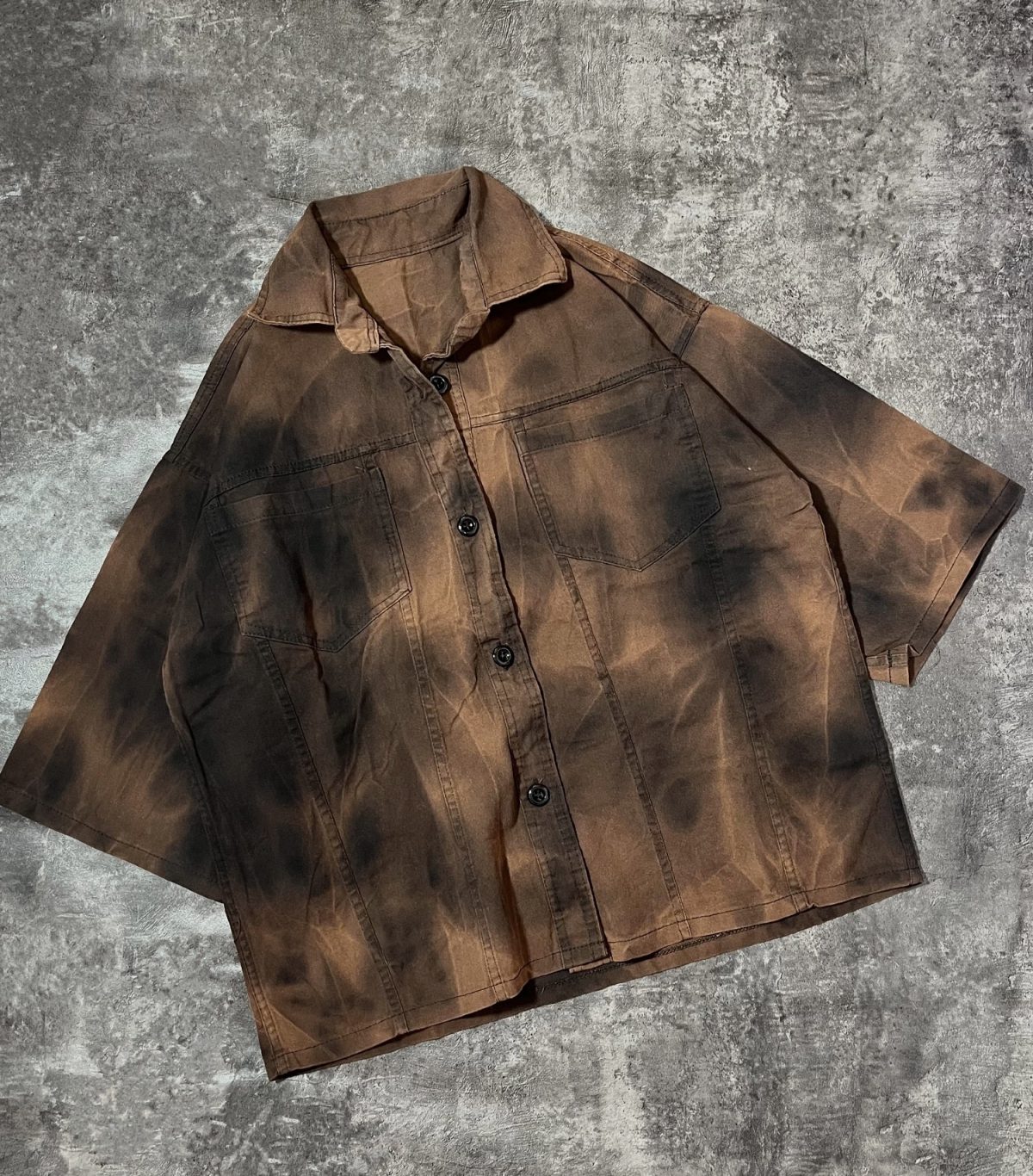 شومیز کتان نخ آبرنگی آستین سه ربع(3057) - Image 7