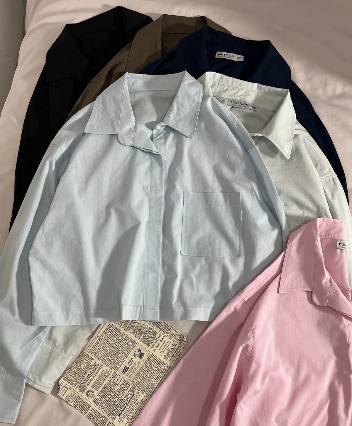 شومیز دکمه قاپک دار پوپلین م(3058) - Image 5