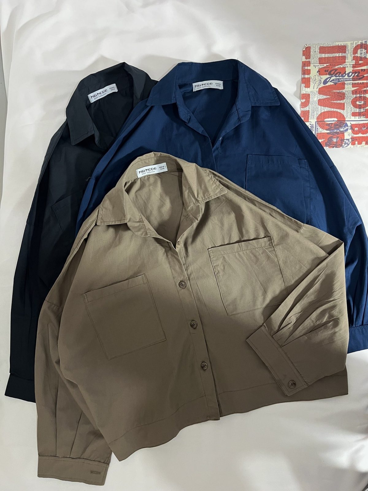 شومیز دمپا پهن پوپلین م(3066) - Image 2