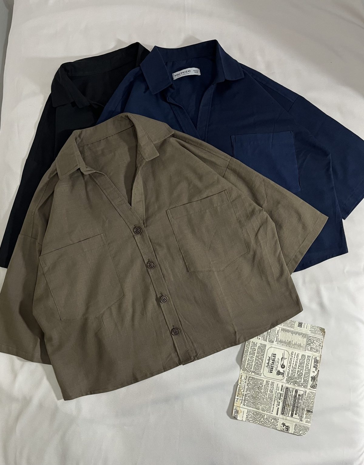 شومیز باکسی دوجیب یقه هفت م(3074) - Image 4