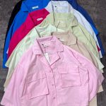 شومیز باکسی دو جیب پاکتی ر(3077)