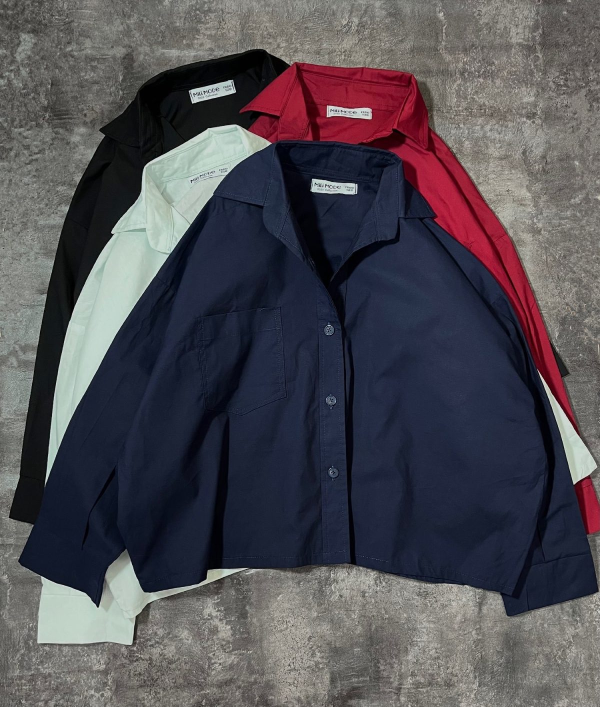 شومیز تک جیب پوپلین م(3079) - Image 2