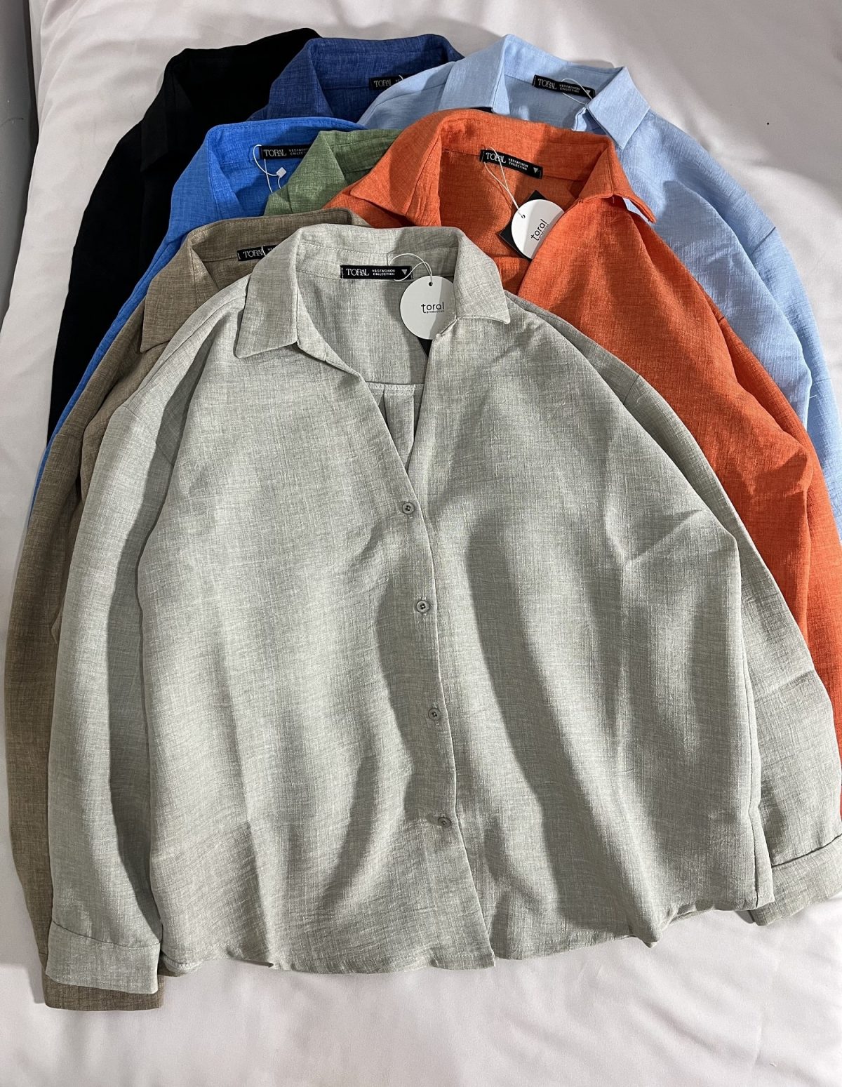 شومیز باکسی یقه هفت پاستیلی ت(3087) - Image 4