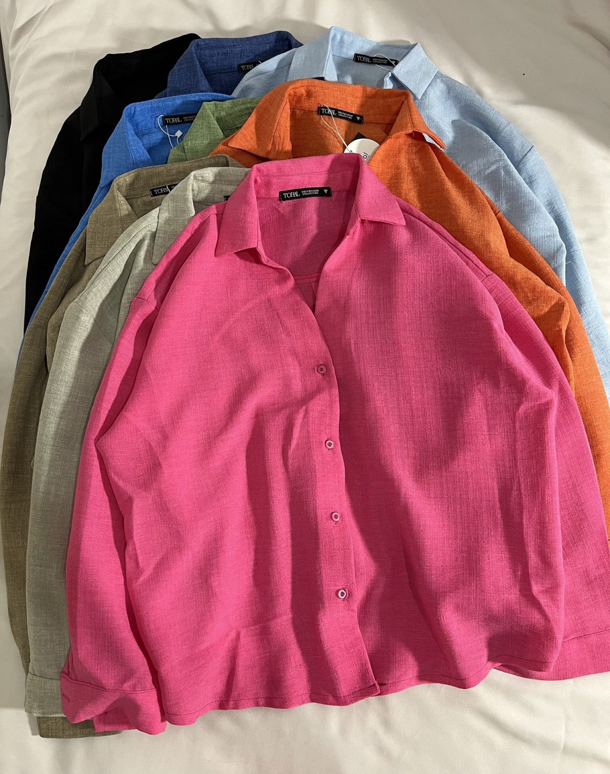 شومیز باکسی یقه هفت پاستیلی ت(3087) - Image 3