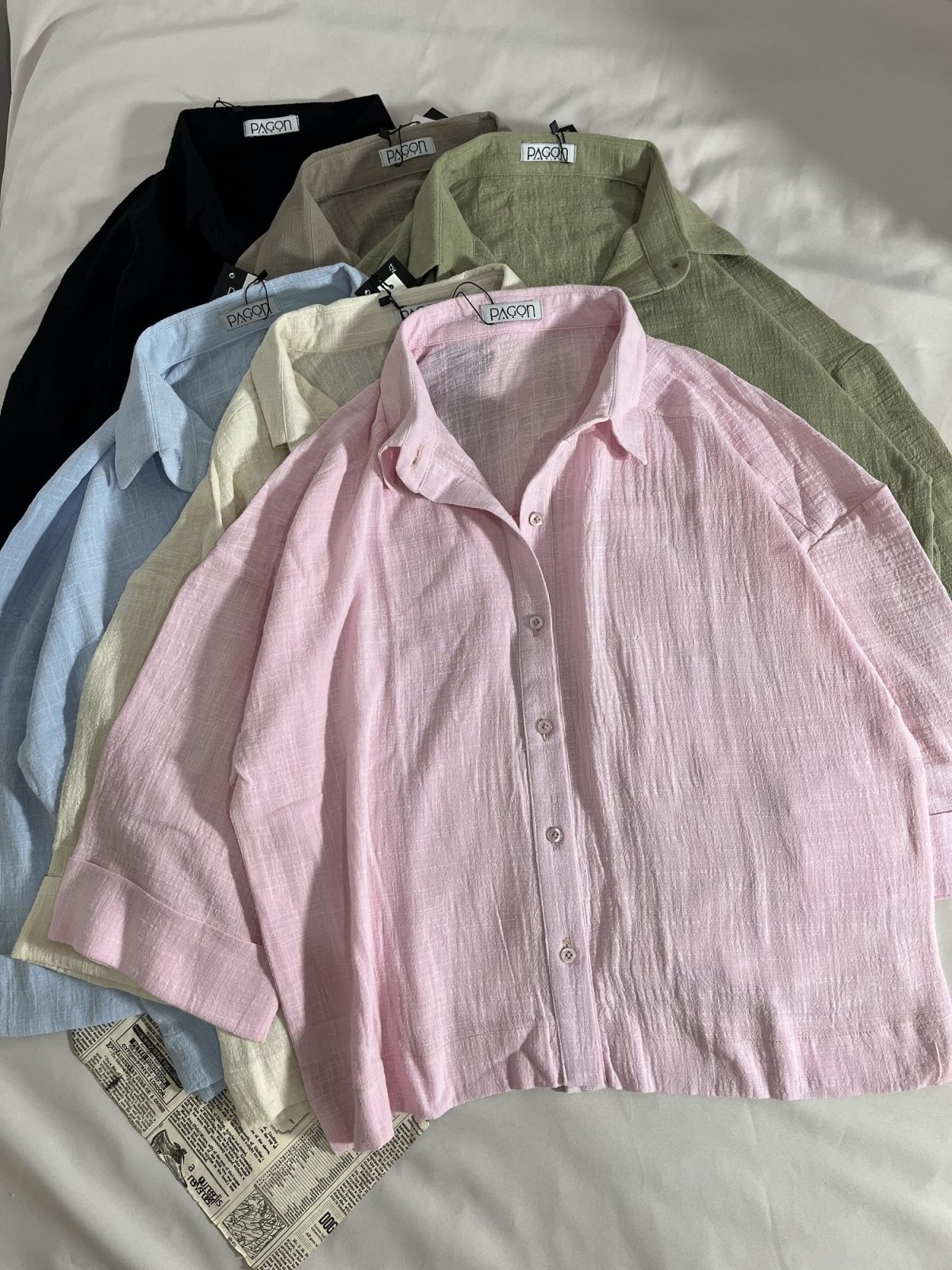 شومیز اسلپ آستین دوبل پ(3096) - Image 2