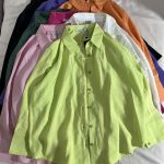 شومیز طرح پری پاستیلی پارچه وارداتی پ(3095)