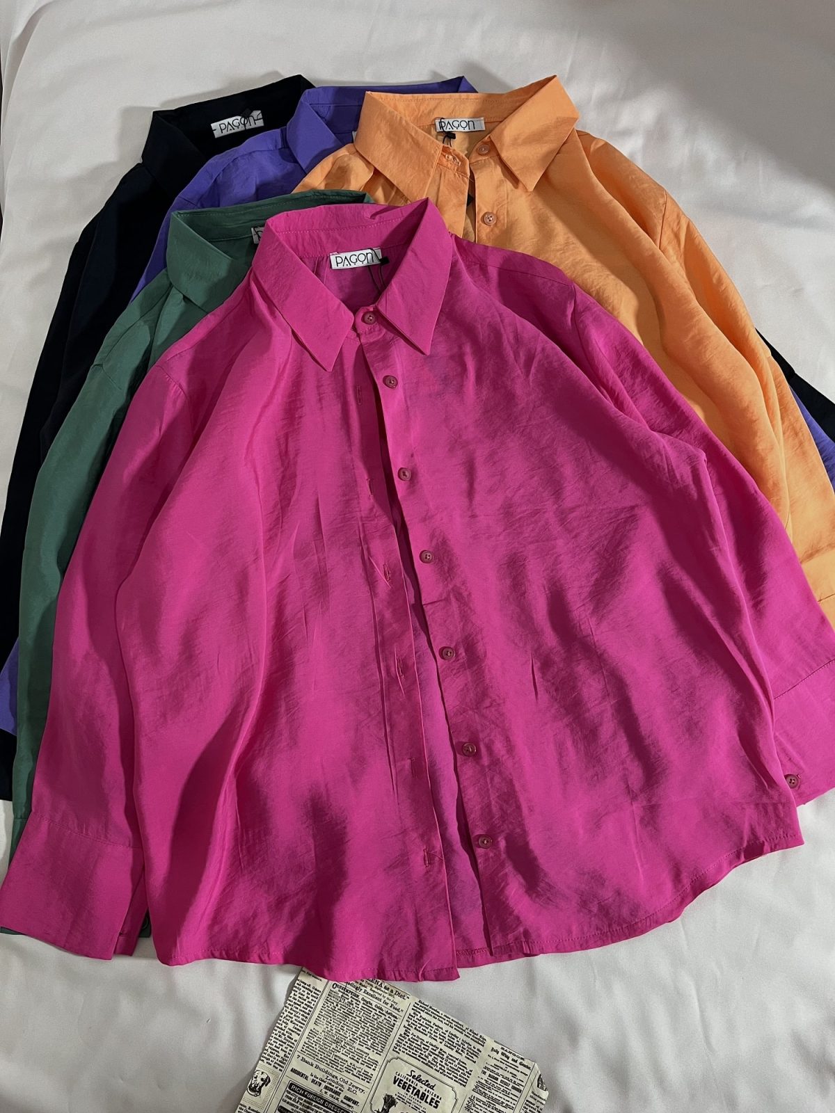 شومیز طرح پری پاستیلی پارچه وارداتی پ(3095) - Image 5