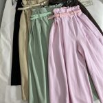 دامن شلواری قد 85 کمربنددار(3099)