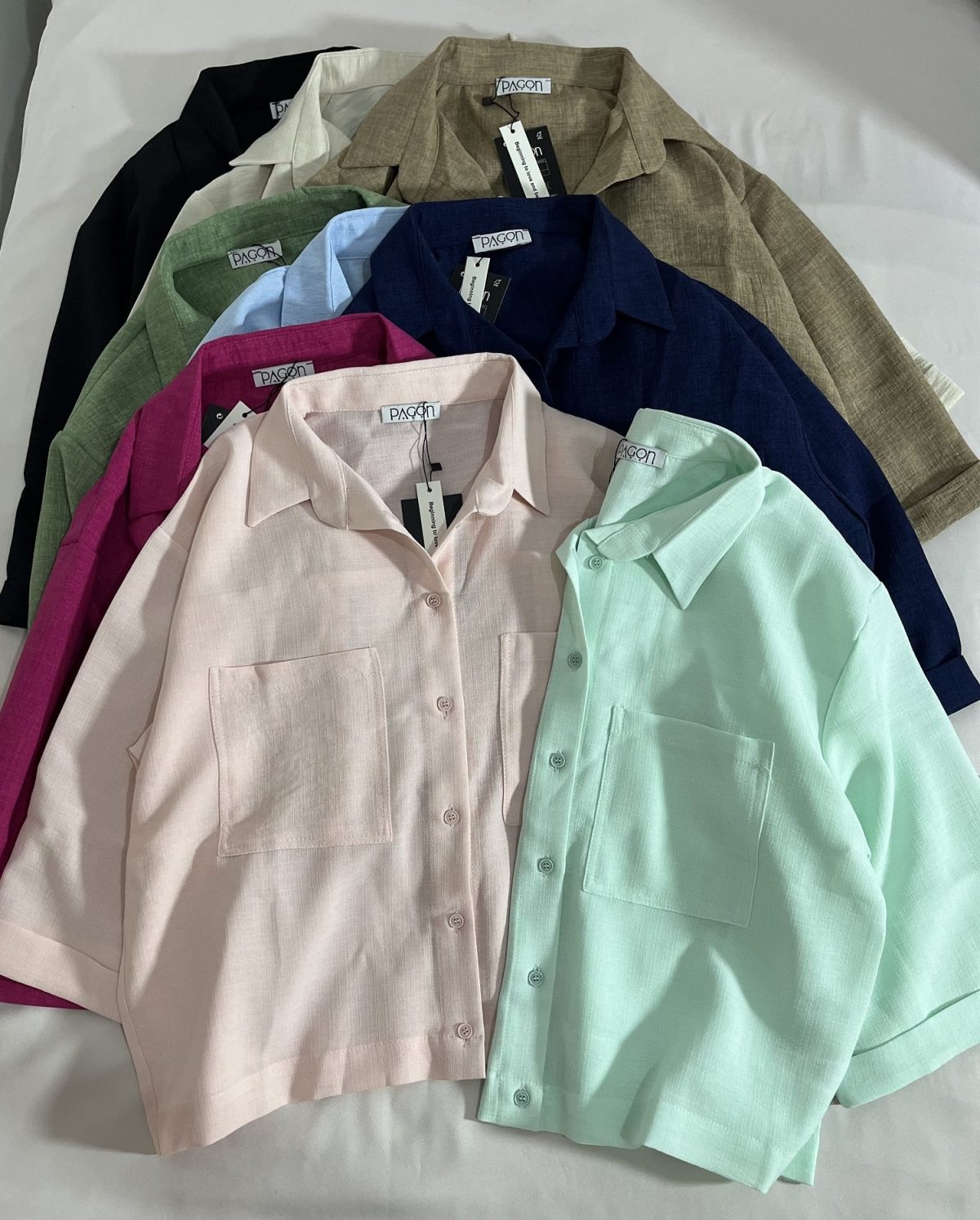 شومیز شانتون دو جیب پ(3102) - Image 3