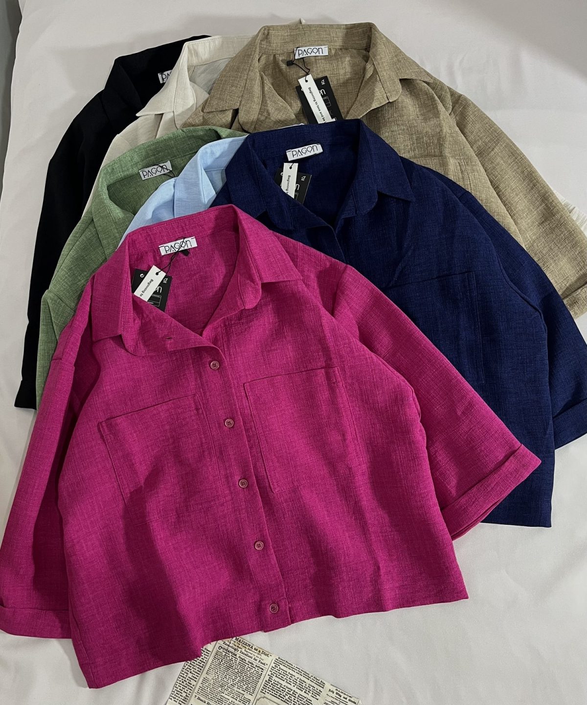 شومیز شانتون دو جیب پ(3102) - Image 4