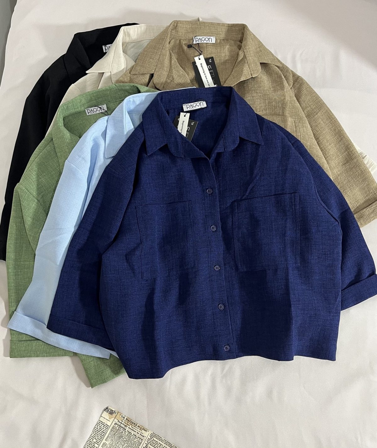 شومیز شانتون دو جیب پ(3102) - Image 5