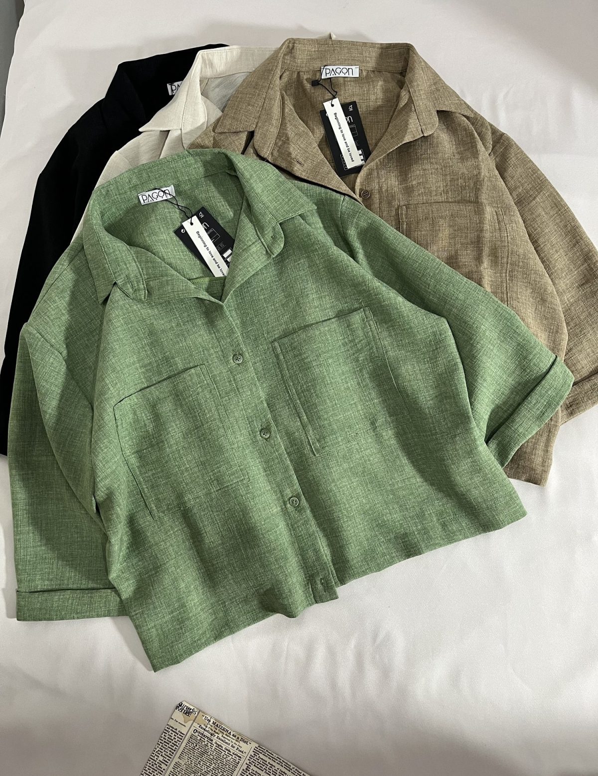 شومیز شانتون دو جیب پ(3102) - Image 6