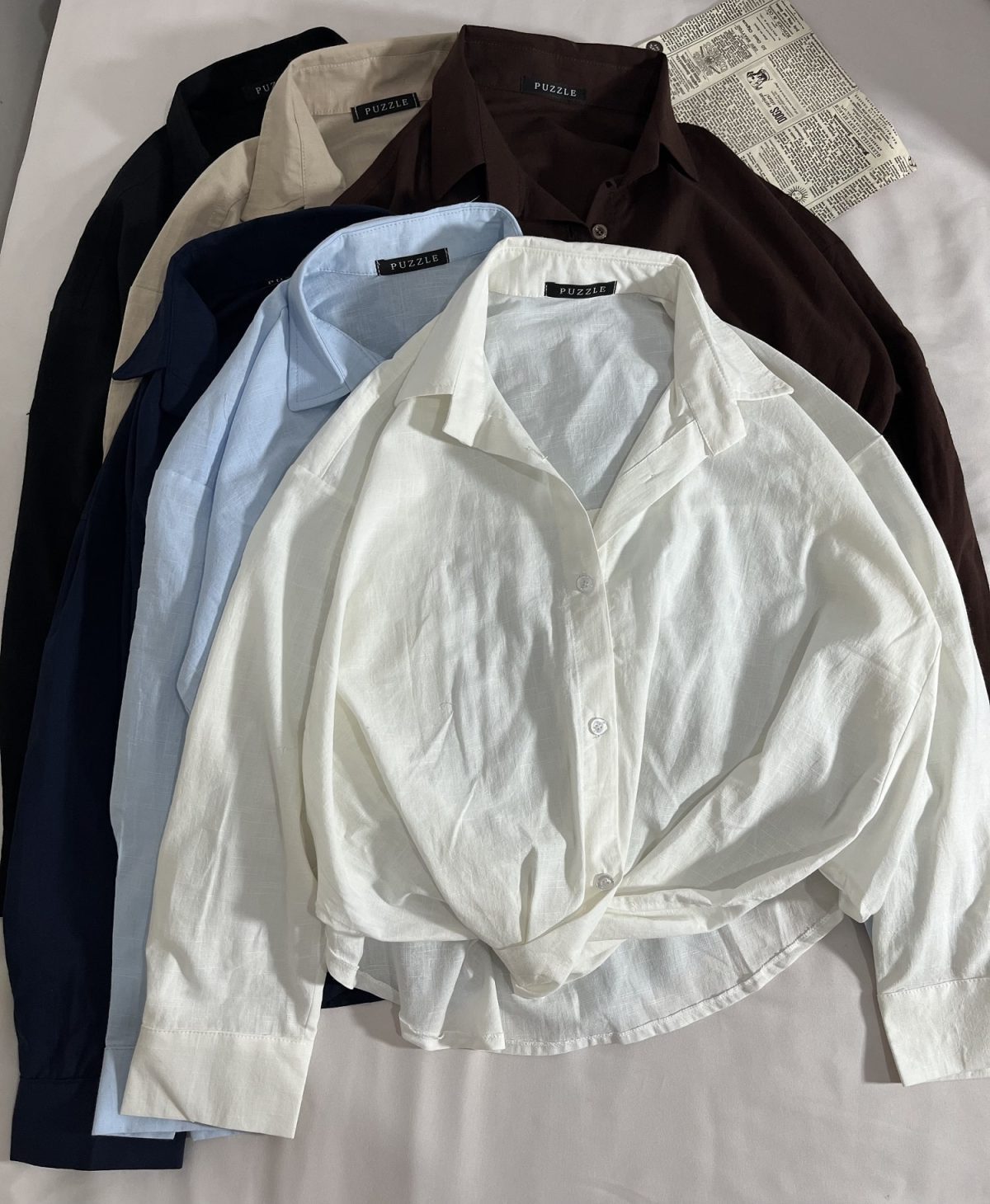 شومیز گره ثابت لینن(3108) - Image 2