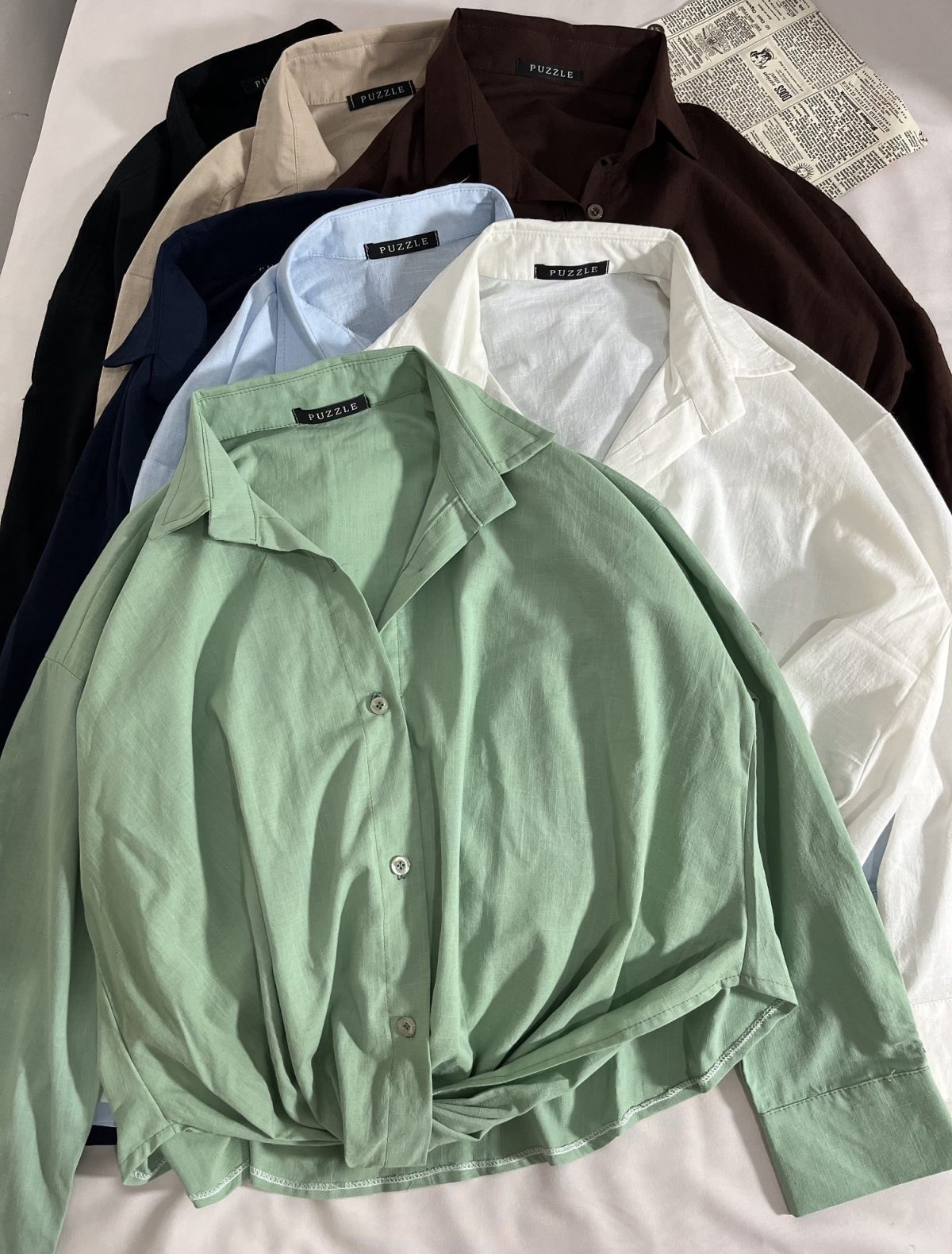 شومیز گره ثابت لینن(3108) - Image 3