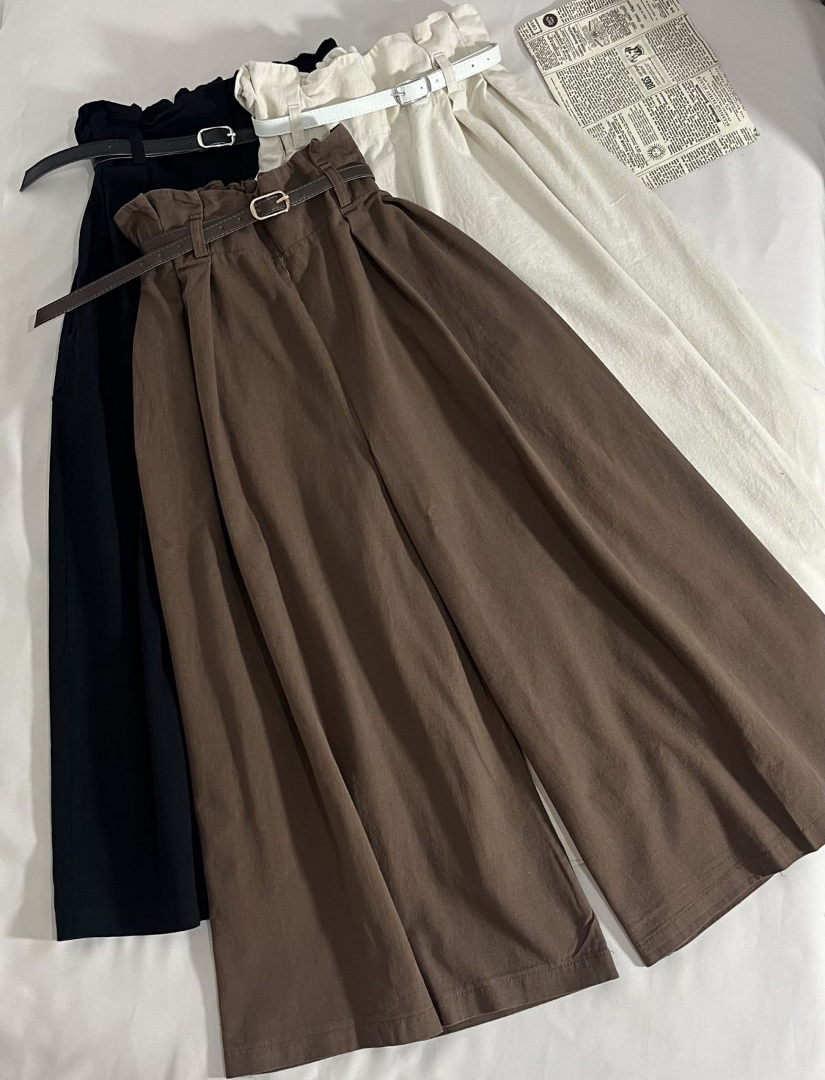 دامن شلواری قد 85 کمربنددار(3123) - Image 6