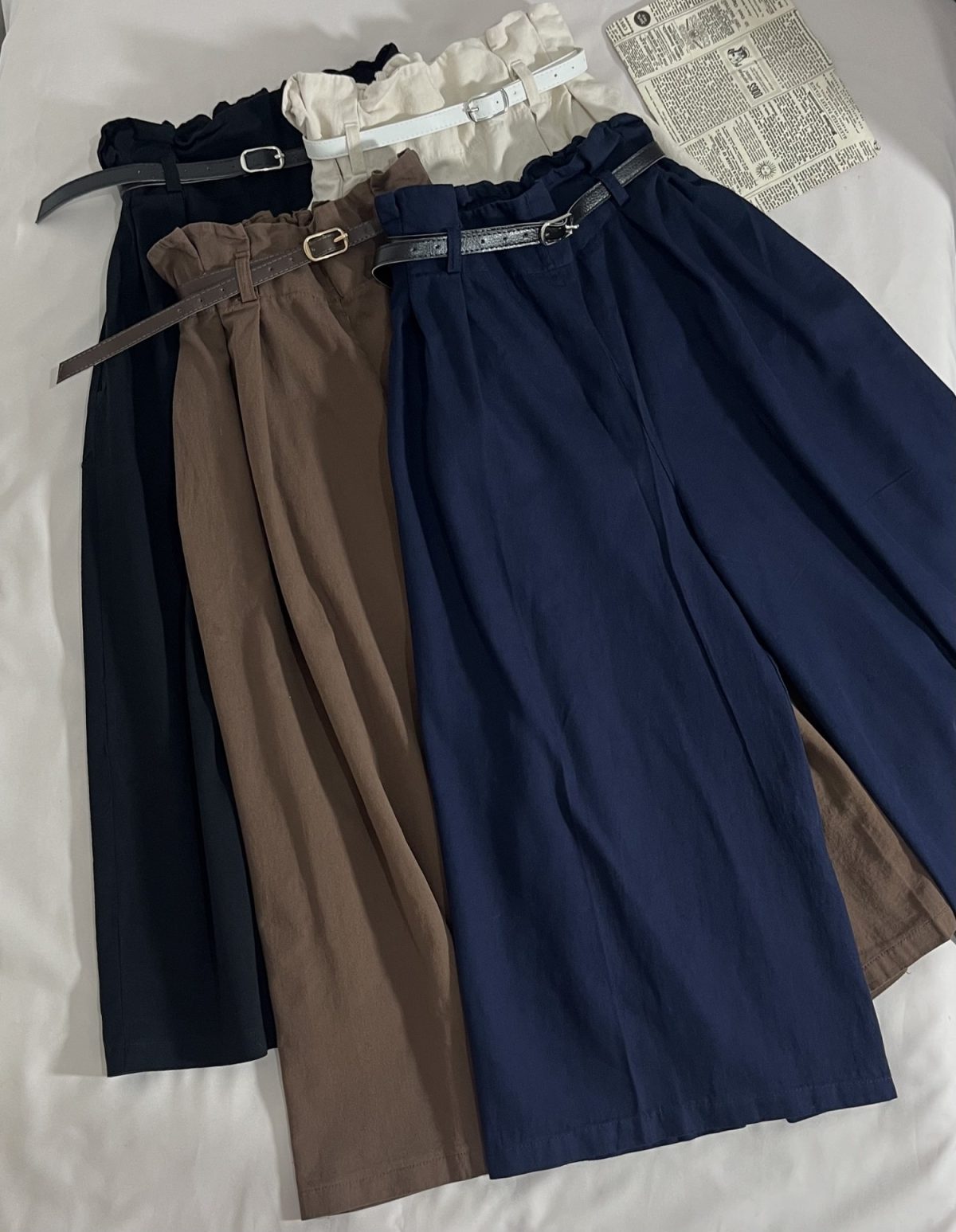 دامن شلواری قد 85 کمربنددار(3123) - Image 4