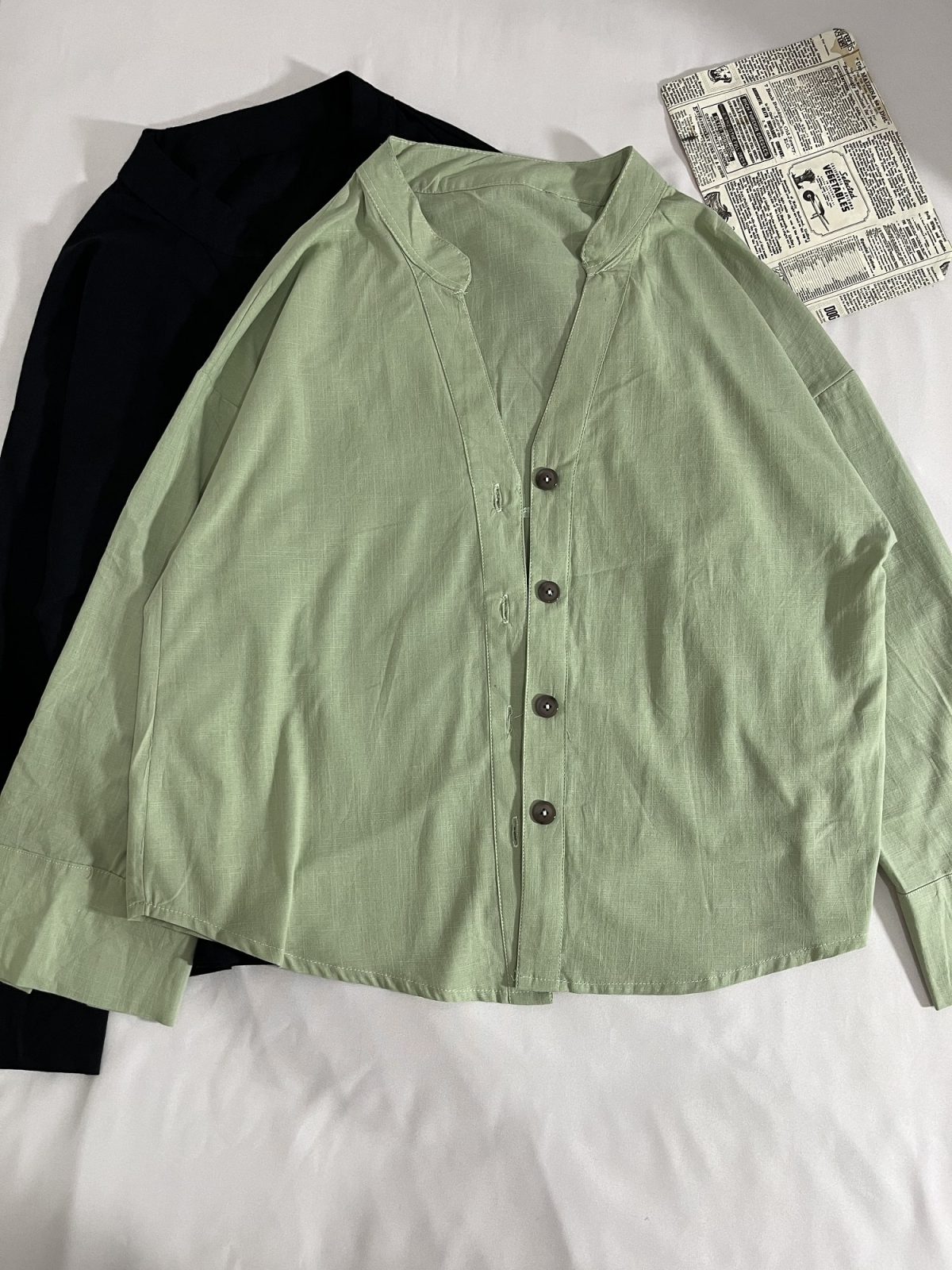 شومیز یقه هفت چهار دکمه م(3129) - Image 2