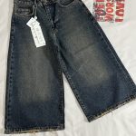 شلوارک استریت قد 73 آبی کثیف(3131)