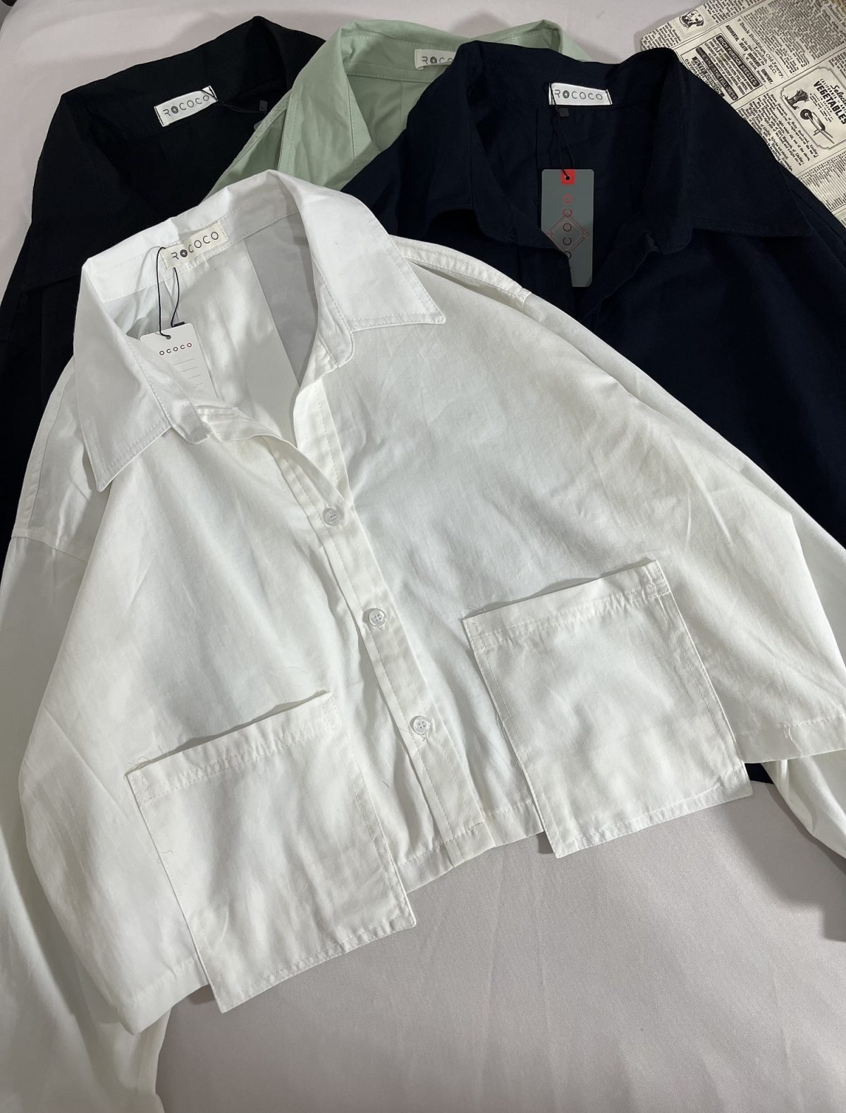 شومیز دو جیب کمری ر(3138) - Image 4