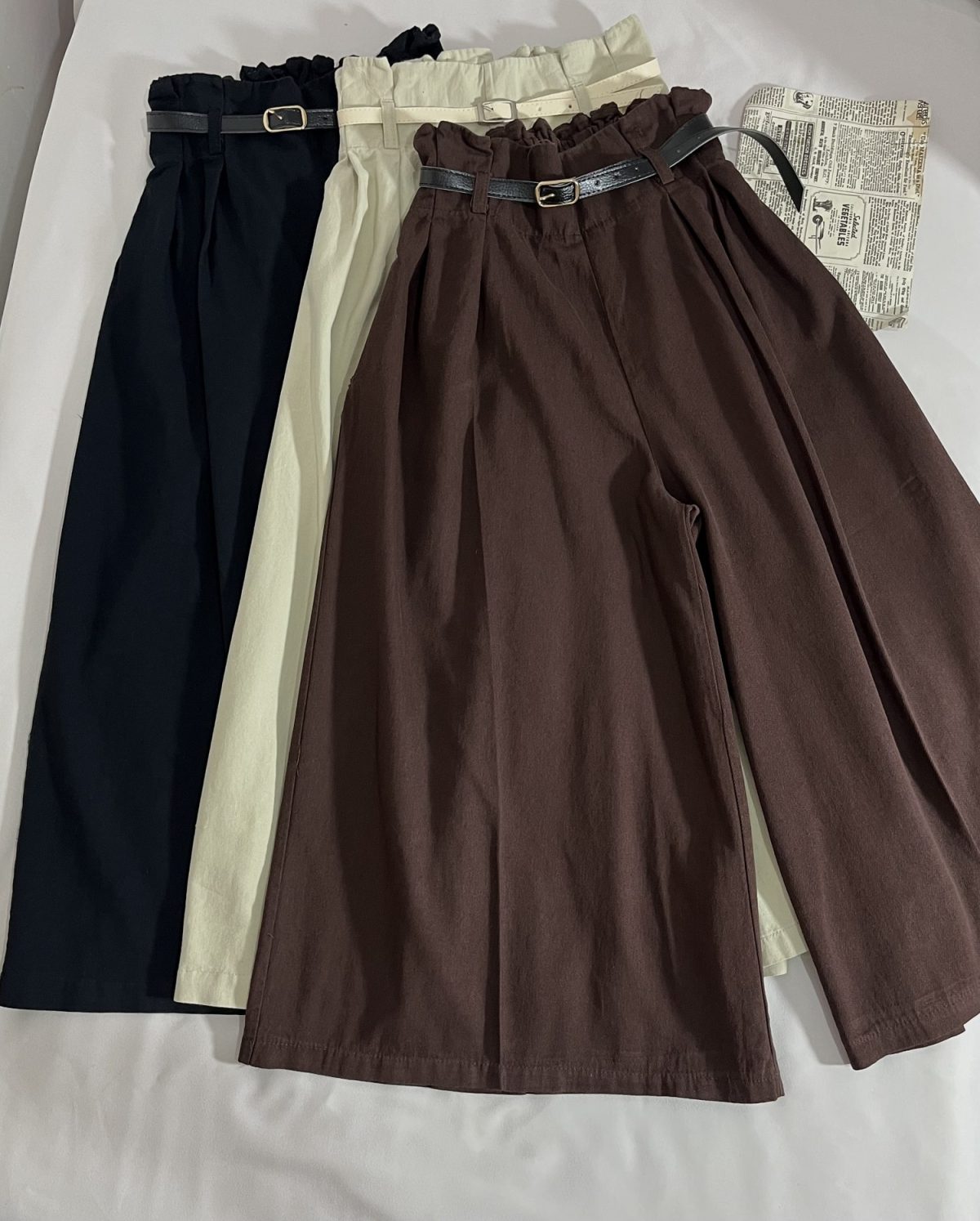 دامن شلواری قد 85 کمربنددار(3139) - Image 4