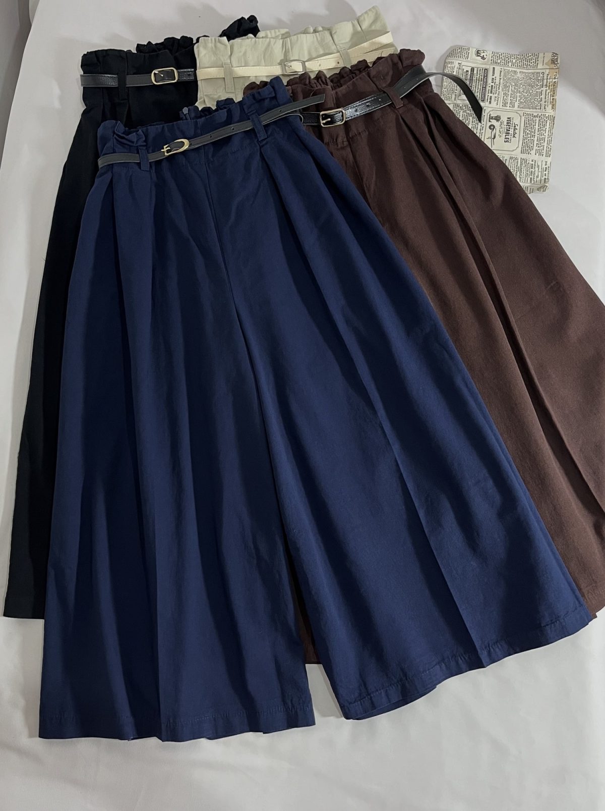 دامن شلواری قد 85 کمربنددار(3139) - Image 3