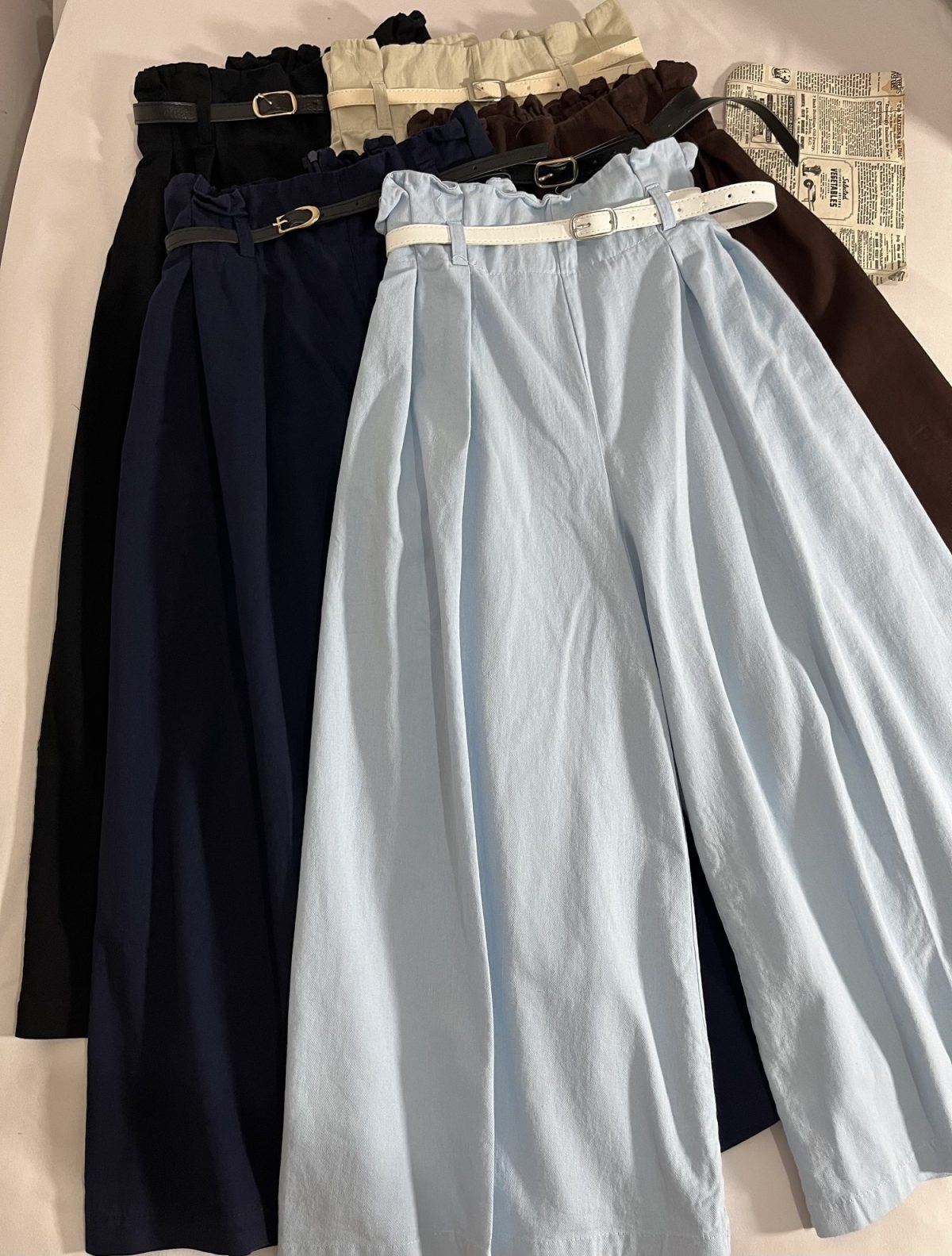 دامن شلواری قد 85 کمربنددار(3139) - Image 7