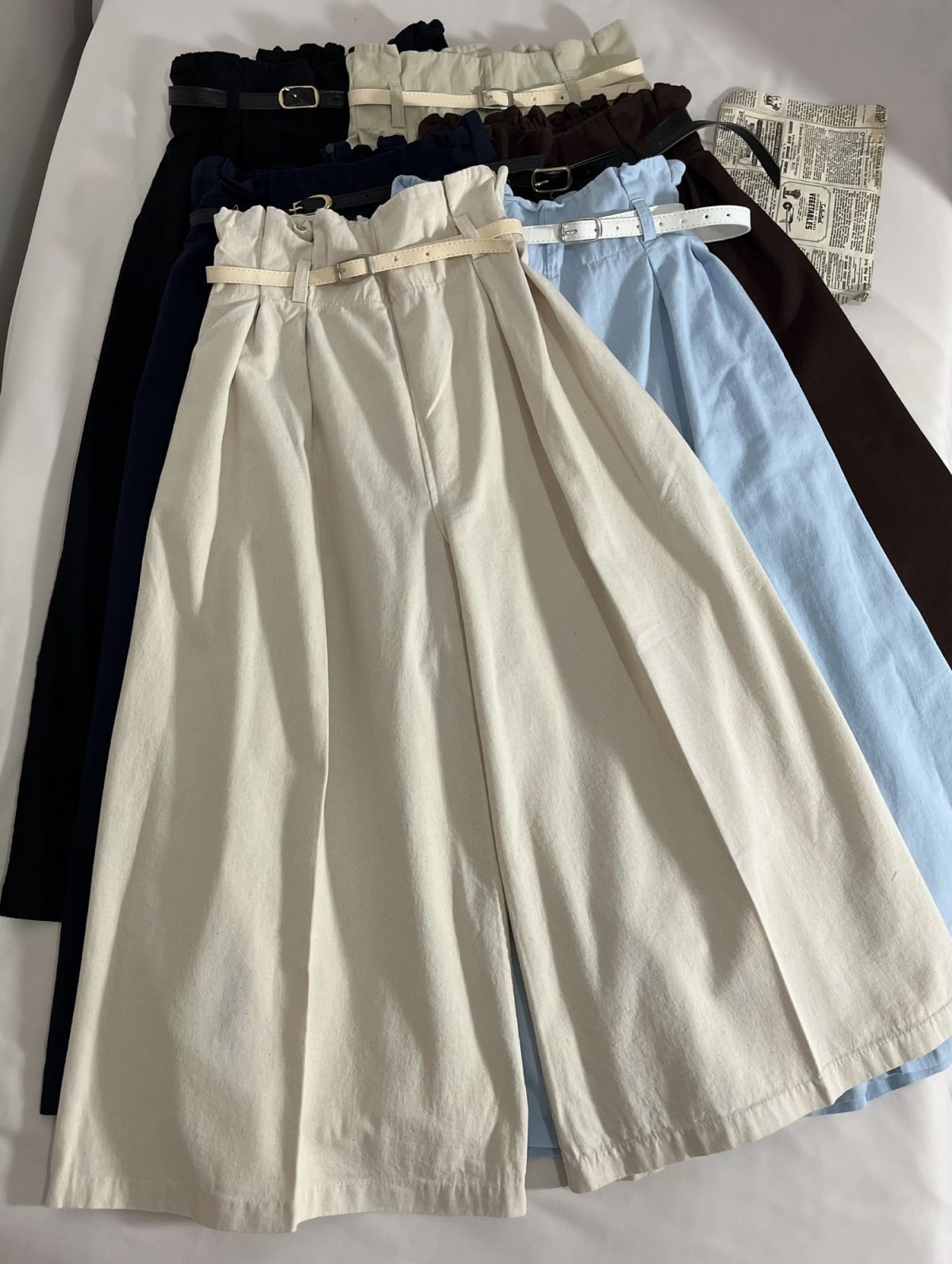 دامن شلواری قد 85 کمربنددار(3139) - Image 5