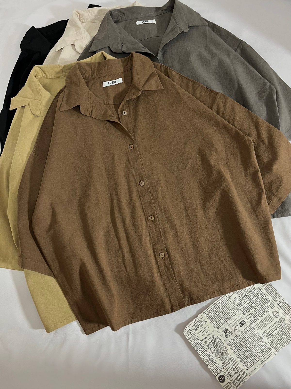 شومیز لینن باکسی ه(3142) - Image 4