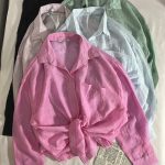 شومیز شیشه ای پاستیلی(3150)