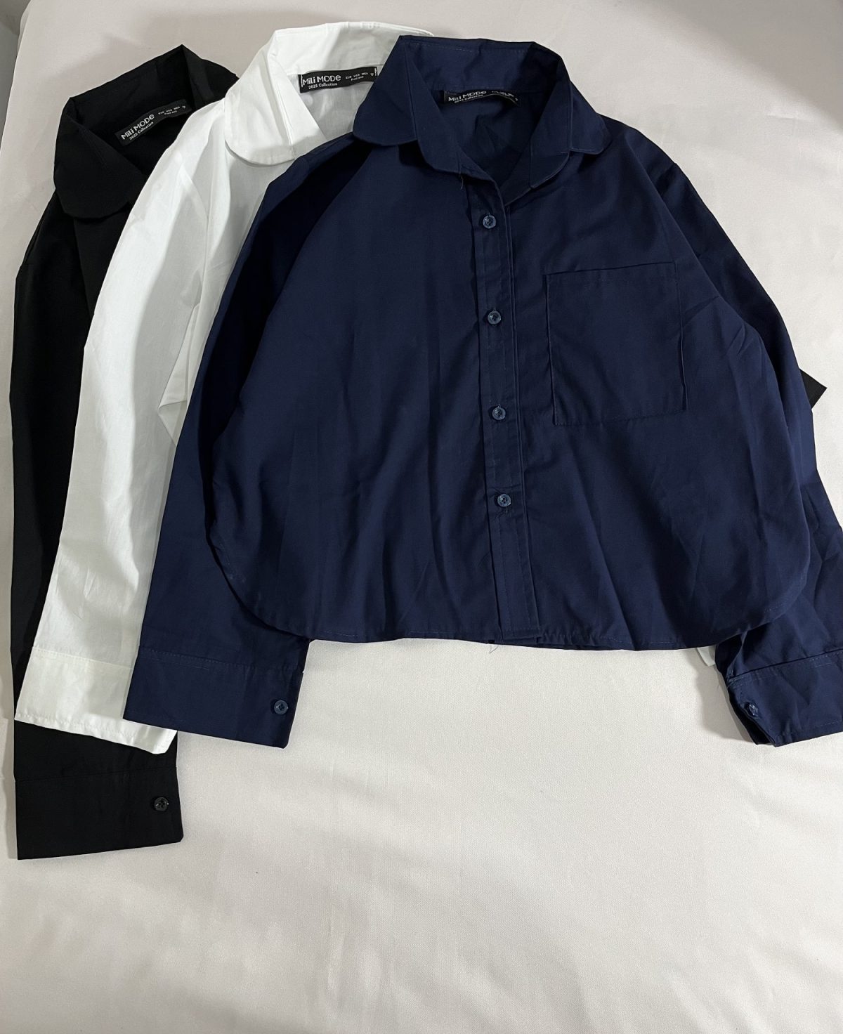 شومیز پوپلین نخ بغل هلالی م(3152) - Image 5