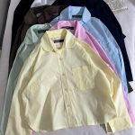 شومیز پوپلین نخ بغل هلالی م(3152)