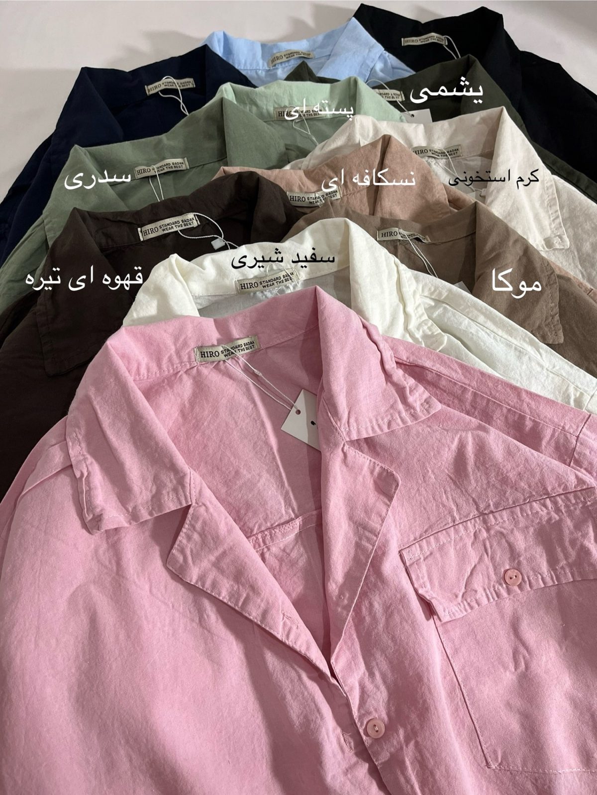 شومیز لینن تک جیب ه(3153) - Image 2