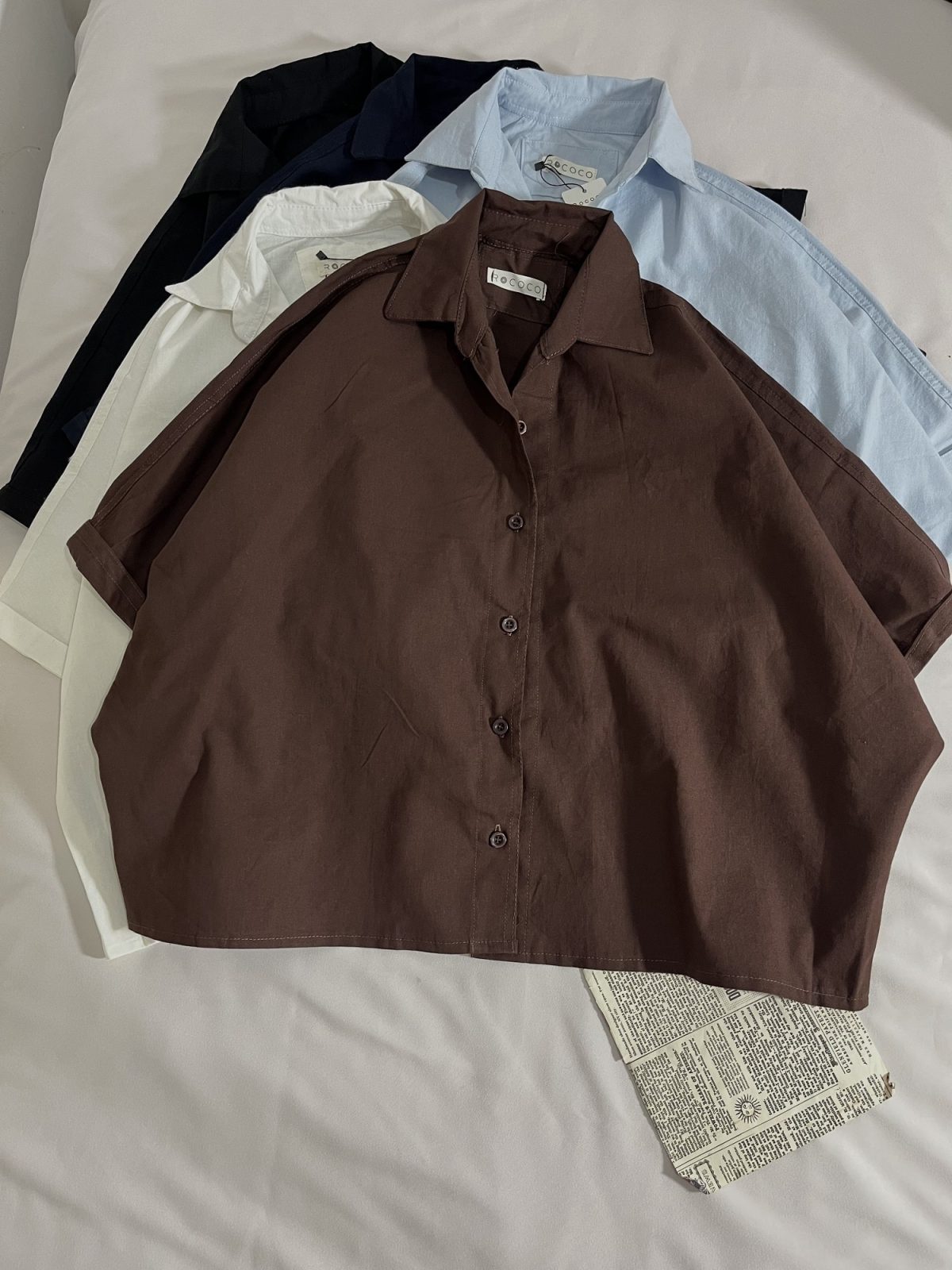 شومیز لینن اسلپ پانچ ر(3223) - Image 5