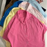 شومیز لینن تک جیب آستین دکمه(3164)