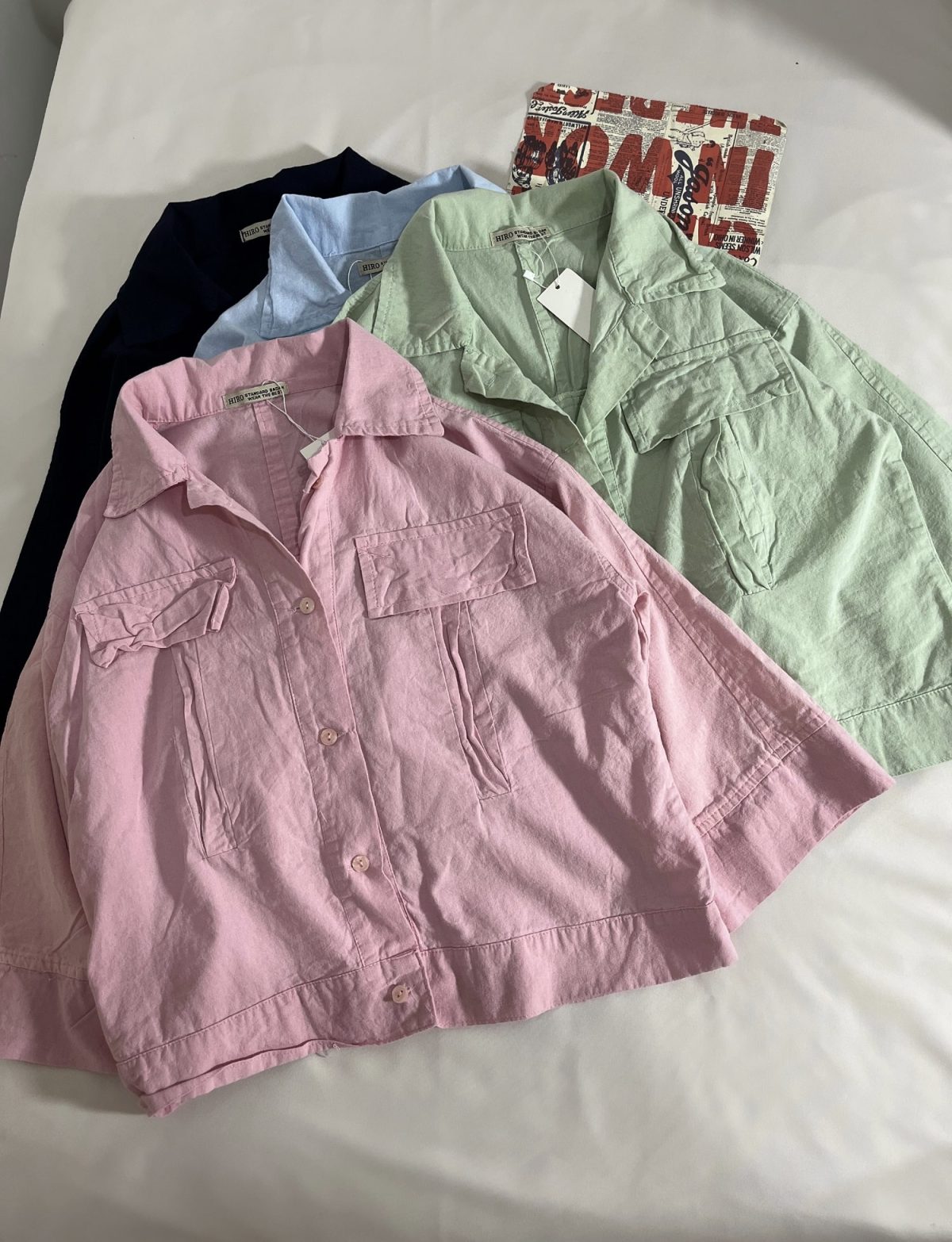 شومیز دو جیب لینن ه(3166) - Image 3