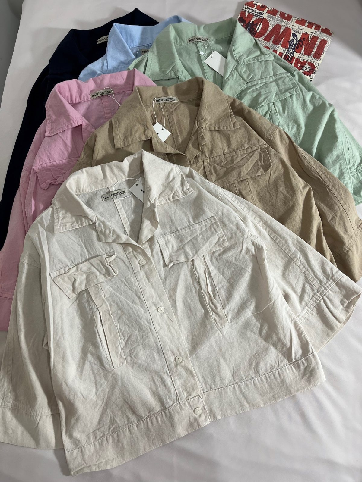 شومیز دو جیب لینن ه(3166) - Image 2