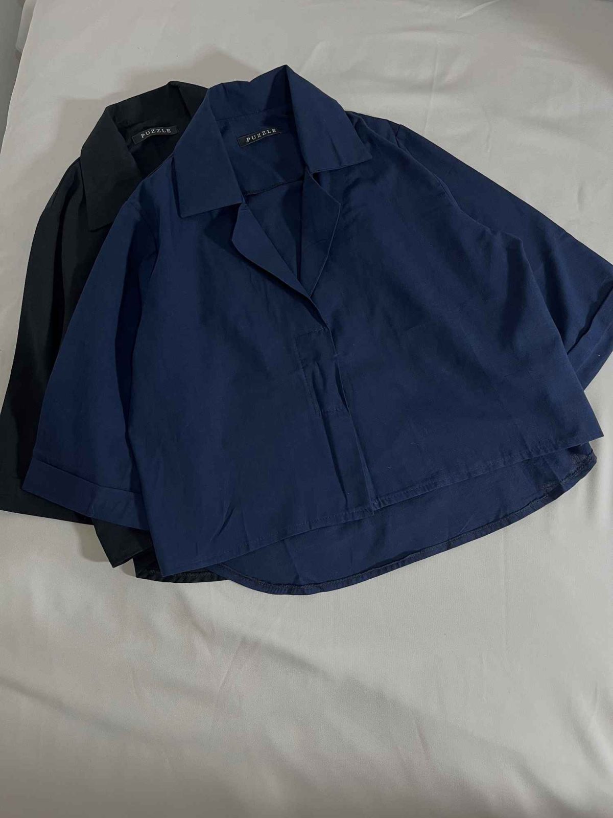 شومیز دکمه مخفی لینن اسلپ پ(3170) - Image 2