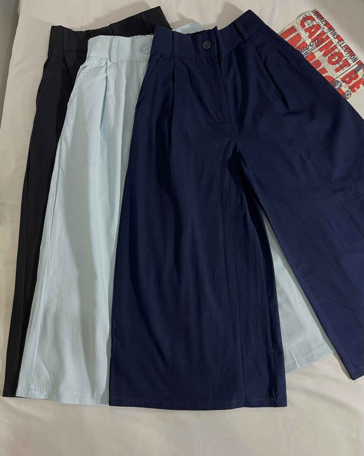 دامن شلواری دوپیل لینن(3173) - Image 5