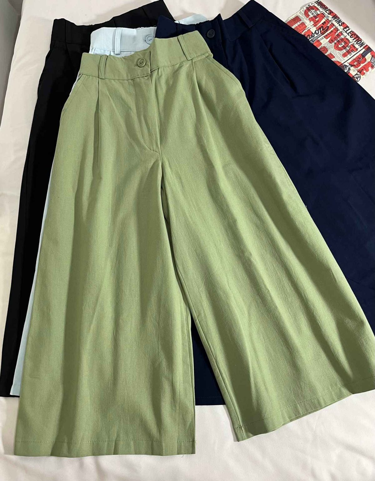 دامن شلواری دوپیل لینن(3173) - Image 6