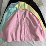 شومیز یقه هفت دوجیب سه دکمه لینن(3226)